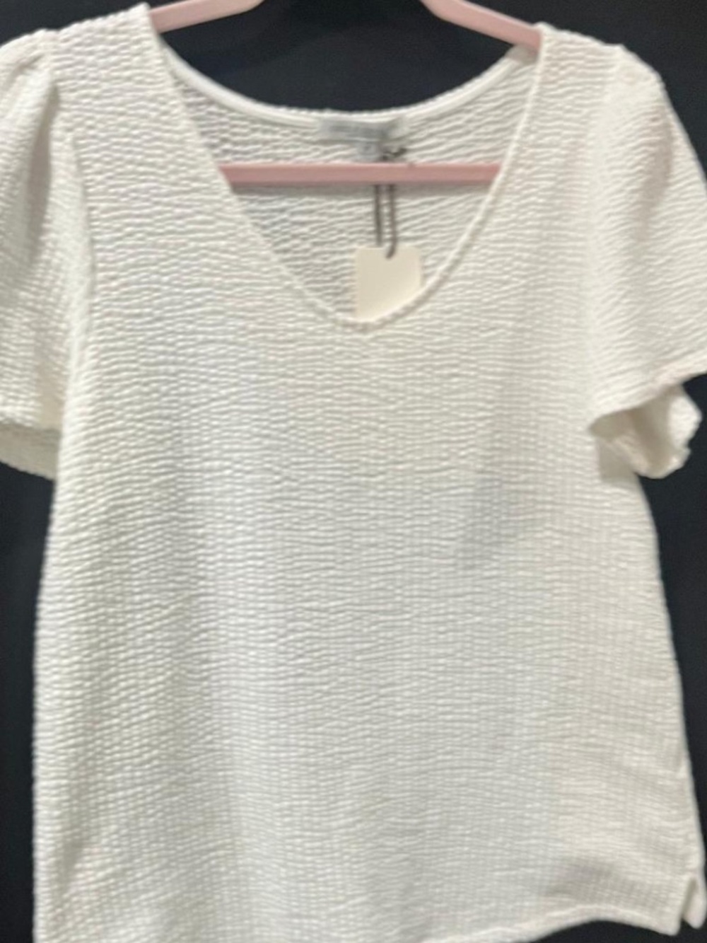 NWT | Green Envelope Los Angeles V-Neck Puff Sleeved Blouse | Size Medium - Picture 4 of 6